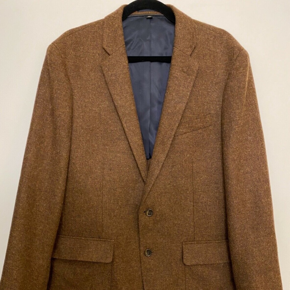 New J.Crew Mens Ludlow English Moon Wool Heathered Sportcoat Blazer Brown 42R